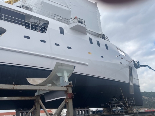 72 mtr  Damen Yacht returns for full Zytexx protection