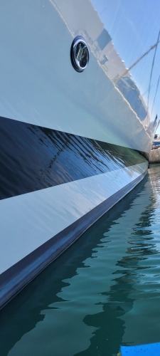Megayacht 106 mtr waterline, 20 micron application PG4400