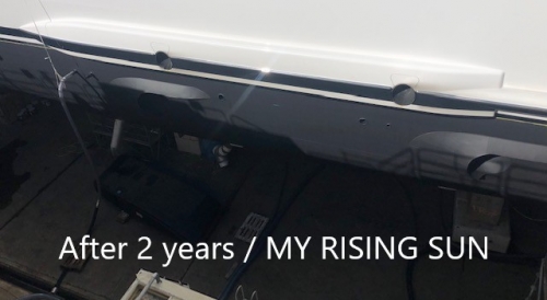 MY Rising Sun- Exhaust 2 yrs after application