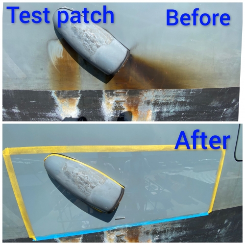 Zytexx boat - exhaust test patch